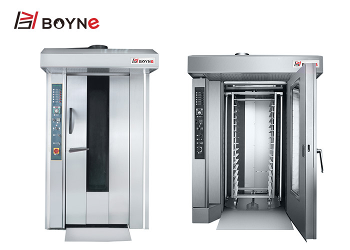 Commercial Stainless Steel Sixteen Trays Electric Gas Diesel Rotary Oven For Bakery
