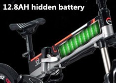 48V 26 inch Electric Folding Bike With 3 Knife And Shimano 21 Speed Derailleur