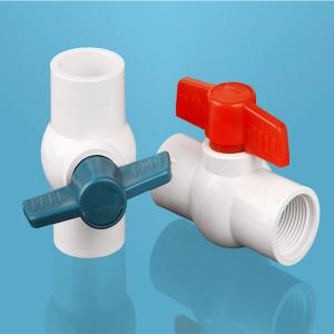 Quality Water Media UPVC Plastic Socket Water Valve Pool Valve PVC Ball Valve for Blow-Down wholesale