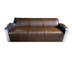 1-2-3 Seater Aviator Sofa Black Club Style Sofa