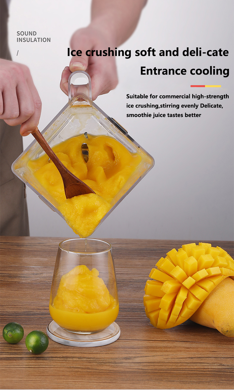 Unbreakable PC Jar Multifunctional Smoothies Blender 2L Commercial Milkshake Machine