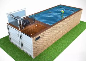 Quality Topshaw Hot Dipped Galvanized Frame Shipping Container Swimming Pool for sale wholesale