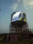 P5mm Cylindrical SMD2727 Flexible LED Display Screen Wide Viewing Angle