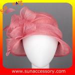 New design elegant cloche sinamay Church hats for girls ,Summer fancy trendy for