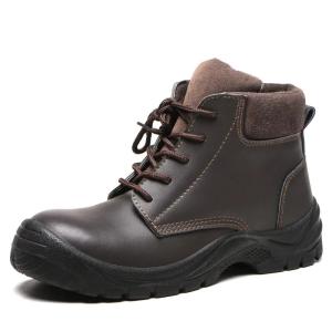 Quality Anti Puncture Industrial Safety Shoes Waterproof Fashion Brown Boots Unisex wholesale