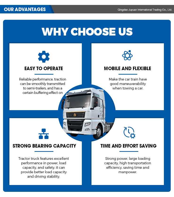 Logistics Transportation Sinotruk Howo 6x4 Cng Tractor Truck with and Rich Experience