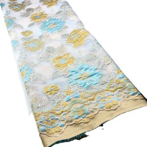 Quality Newest African Brocade Fabric Jacquard Damask Design Brocade Jacquard Fabric High Quality For Party Wedding Dress wholesale