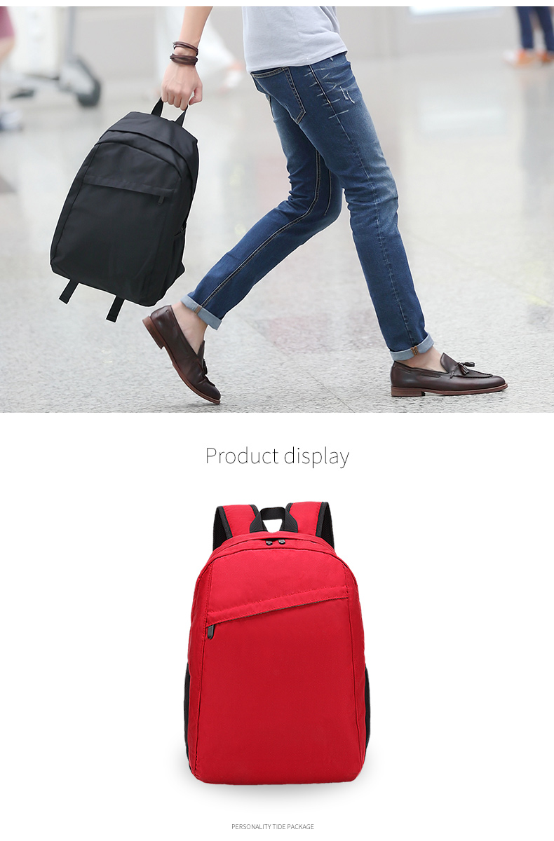Wholesale custom logo men and women leisure fashion middle school students waterproof backpack school bags