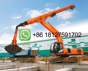 Quality 30 Ton Clamshell Excavator Telescopic Arm For Long Reach With BS900 Board CE Certified wholesale