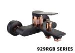 Black Zinc Luxury Taps Bathroom Shower Faucets 500000 Times Opening Ceramic
