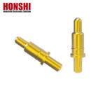 Male Through Hole Type Spring Loaded Pin Connector Brass Pogo Pin 120g Spring