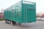 Transport Bulk Vegetables Fence Semi Trailer Air Suspension / Mechanical