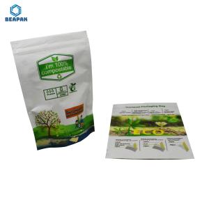 Quality Printed Biodegradable Paper Foil 150gsm Tea Packaging Bag wholesale