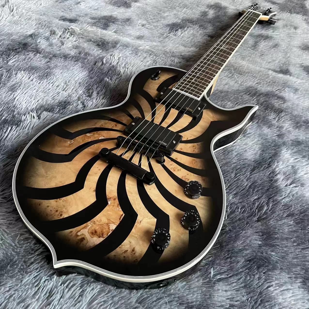 Custom Wylde Audio Odin Grail Charcoal Burst Buzzsaw Electric Guitar Accept OEM
