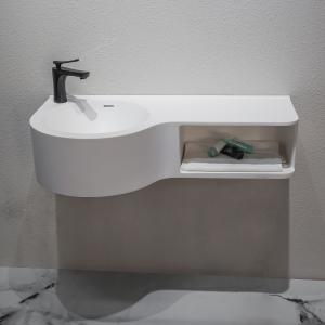 Quality Scratch Resistant Wall Hung Basin Durable Small Wall Mounted Sink wholesale