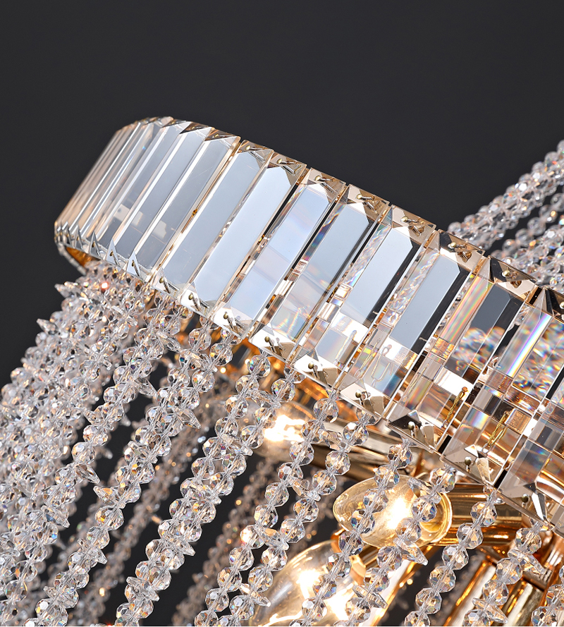 Led Crystal Chandelier Modern Living Room Hanging Lamp Luxury french empire crystal chandelier(WH-CY-245)