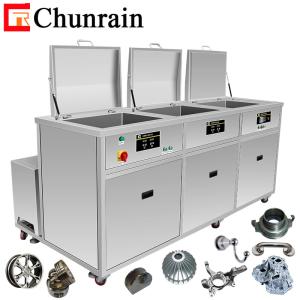 Quality 3-Tank Ultrasonic Cleaner For aluminum parts Stainless steel parts with cleaning filtering rinsing drying CR-3144GH wholesale