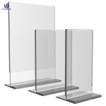 100% Virgin PMMA Acrylic Sign Holder Table Top With Custom Logo Modern Style