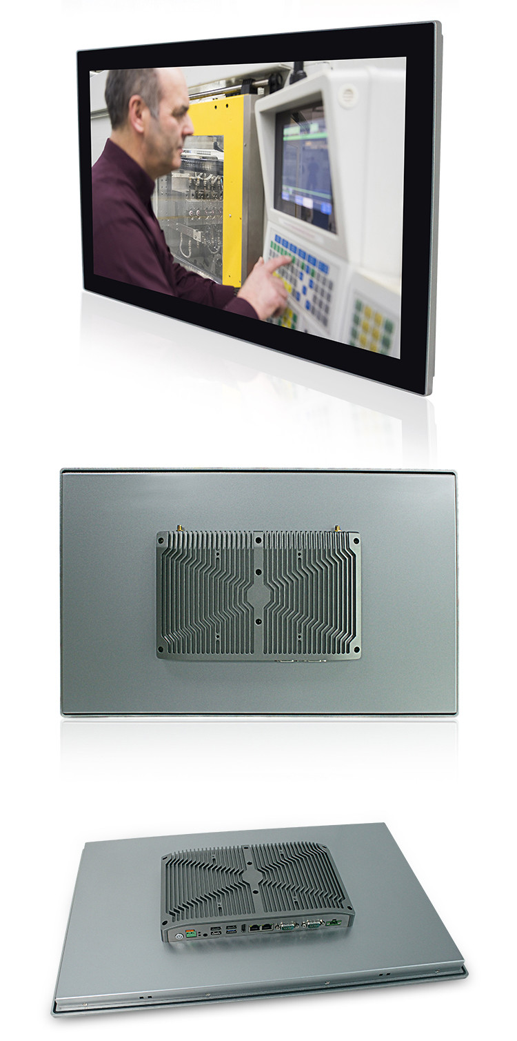 TPM2.0 Industrial Panel Pc Touch Screen 21.5 Inch Widescreen MSATA