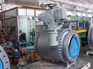 Quality Side Entry Flanged Trunnion Ball Valve With Electric Actuator wholesale
