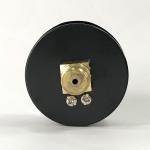 Aluminum 100 Kpa Pressure Gauge Axial Mount PC Glass Pressure Gauge