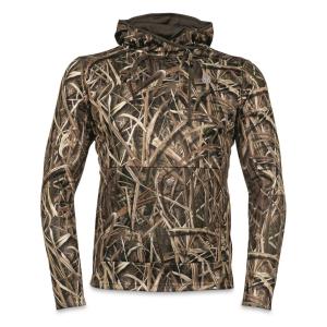 Quality Waterproof Camo Fleece Hoodie With Chest Zipper Pocket Customized Logo wholesale