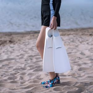 Quality TPE TPR Footpocket Diver Freediving Long Fins For Underwater Spearfishing Swimming Snorkeling wholesale