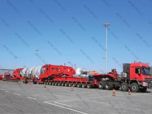 Quality Fuwa / BPW Axle Spmt Steering Lifting Multi Modular Transporter Trailer wholesale