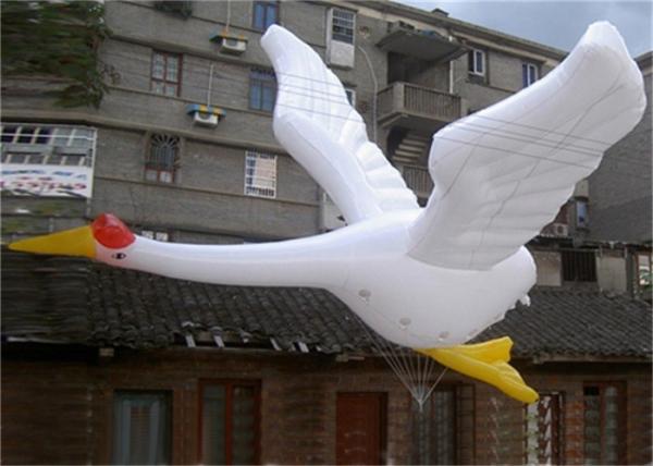 Customized Advertising Inflatables Shaped Helium Balloon , PVC Giant Bird Animal