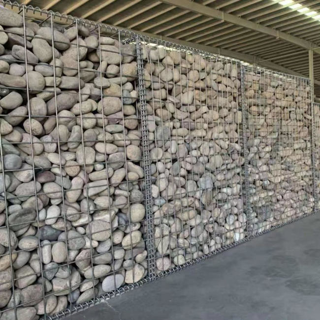 PVC Coated Wire Fence Rock Walls Anti Corrosion Galfan Gabion Baskets