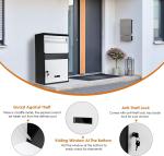 Stainless Steel Outdoor Porch Curbside Delivery Box with Lock Lockable Metal