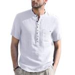 Stand Up Collar Heavyweight T Shirt Sport Breathable Short Sleeve