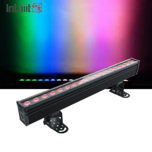 Quality 18×10W RGBW 4in1 Waterproof Outdoor LED Wall Wash Light DMX Stage Outdoor Pixel LED Bar Lighting IP65 Projection Lights wholesale