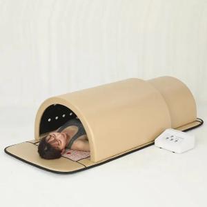 Quality OEM Foldable Light Gold Far Infrared Dome Jade Stone Fir Sauna Dome wholesale