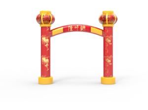 Quality Outdoor Activities Inflatable Arches Red Color 5*6m For Chinese New Year wholesale