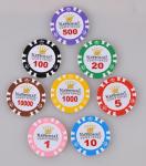 Gambling Game Ceramic Clay Poker Chip Set Casino Royale Poker Chips Custom