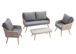 Patio Poly PE Rattan Weave Lounge Sofa Outdoor Garden Furniture