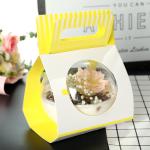 Flat Bottomed Transparent Cake Box Round Ball Mousse Ball Customized