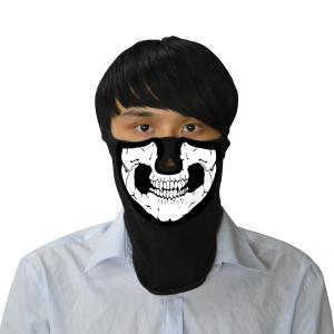 Quality Wholesale New hot sale popular music party led mask Halloween raveface glow in the dark light sound activated el mask wholesale