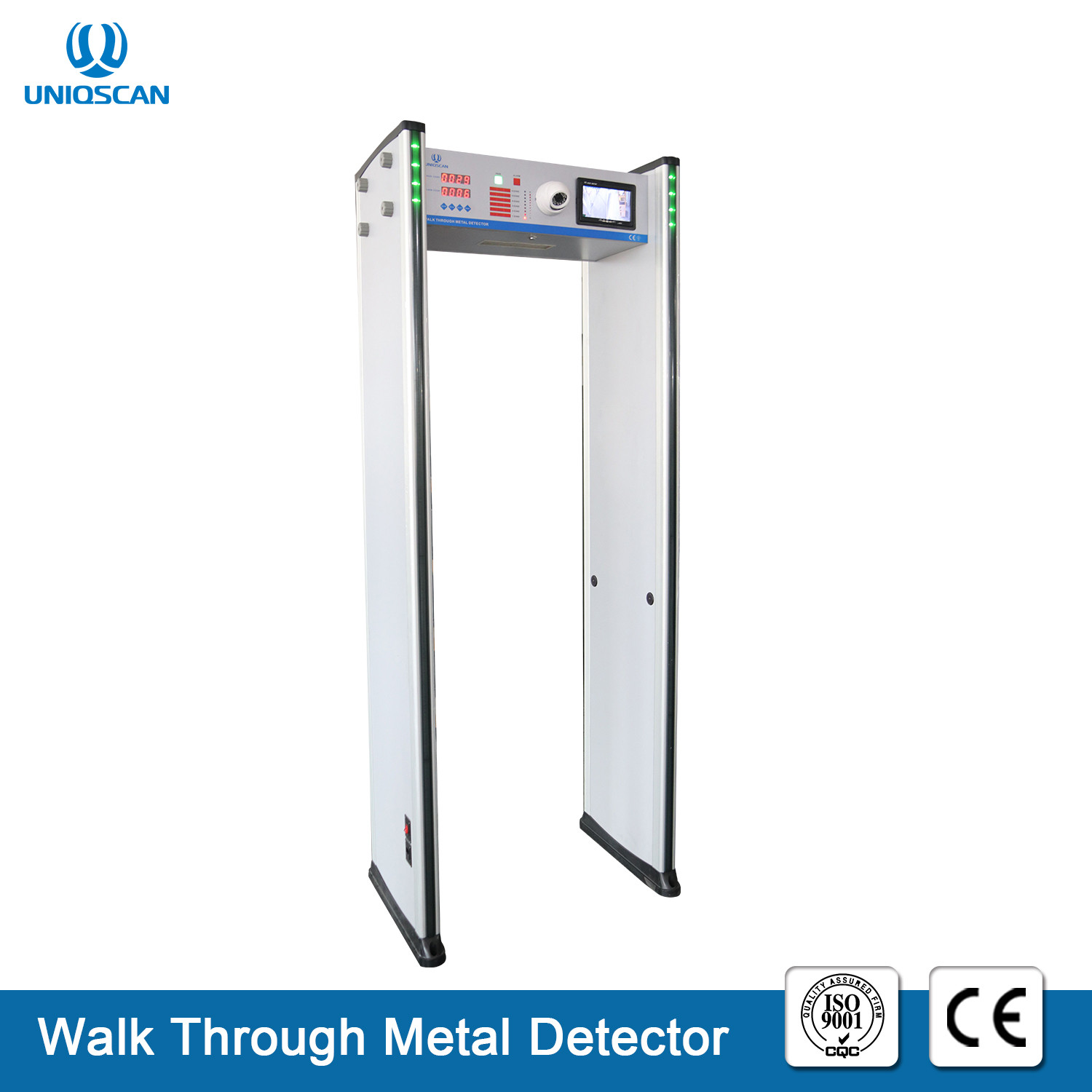 Through the metal detection door through the number of human passing and alarm times statistics of the security door