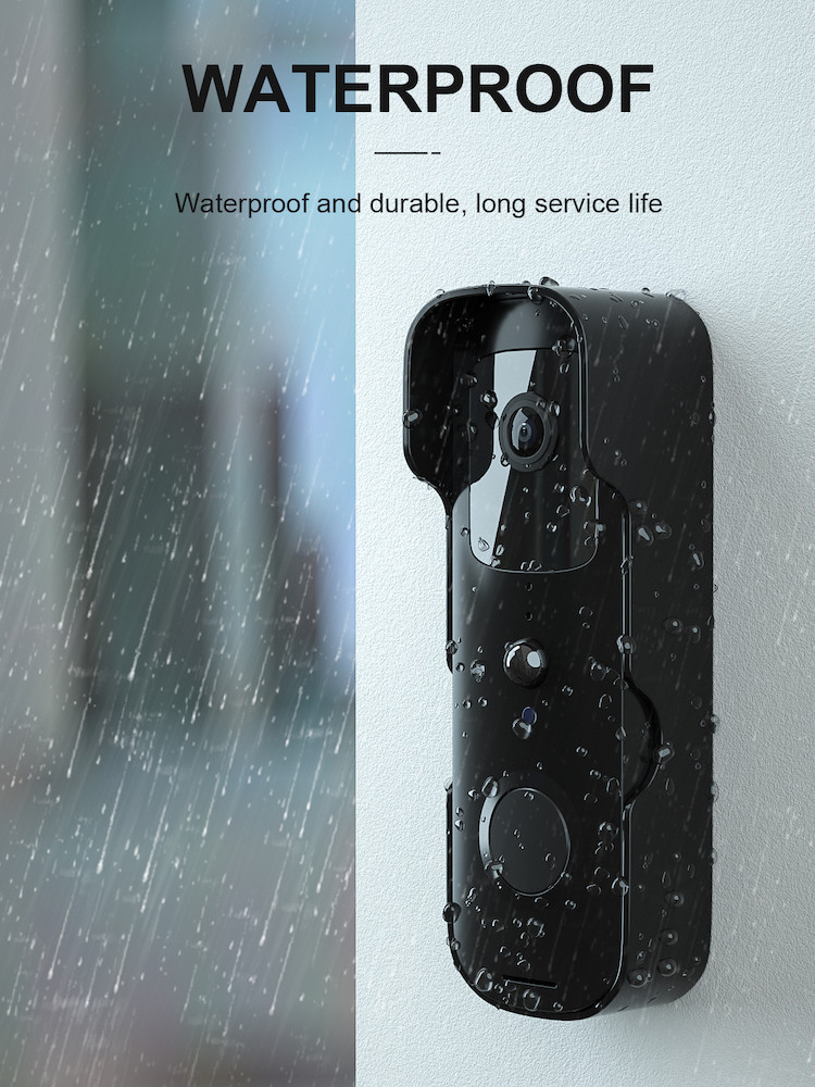 2.4G Smart Hd Wifi Security Doorbell Camera With Chime Night Vision Two-Way Audio