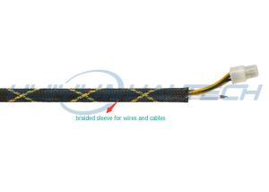 Quality Wear Proof PET Braided Electrical Wire Wrap , PET Expandable Sleeving Light Weight wholesale
