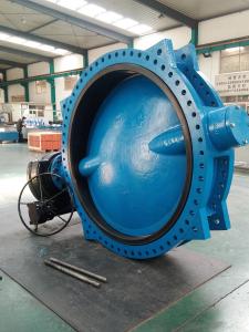 Quality DI body cf8m disc iso 5752 pn10 16 Manual Rotork Auma wormgear butterfly valve for DN2200 36&quot; Inch wholesale