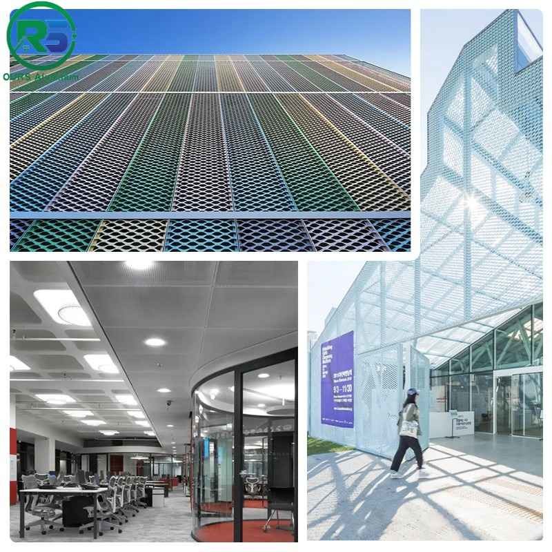 4mm Powder Coating Aluminum Expanded Sheet Suspended Metal Ceiling Tiles