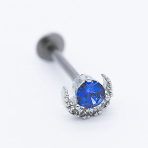 Quality Blue Crystal 16g Labret Piercing Jewelry wholesale