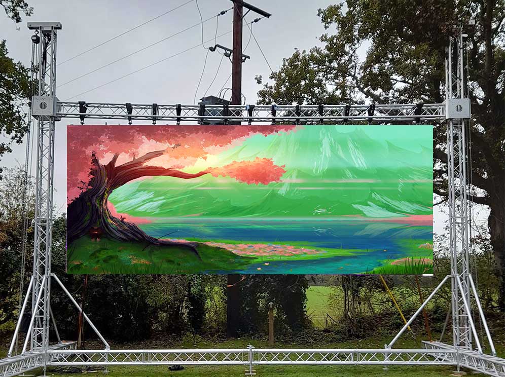 outdoor p3.91 rental led screen