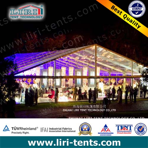 Popular clear roof marquee 20*25m for 400 people wedding party