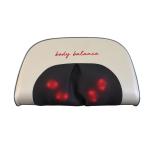 Black PU Heated Massage Cushion 24W AC Massage Pillow For Back