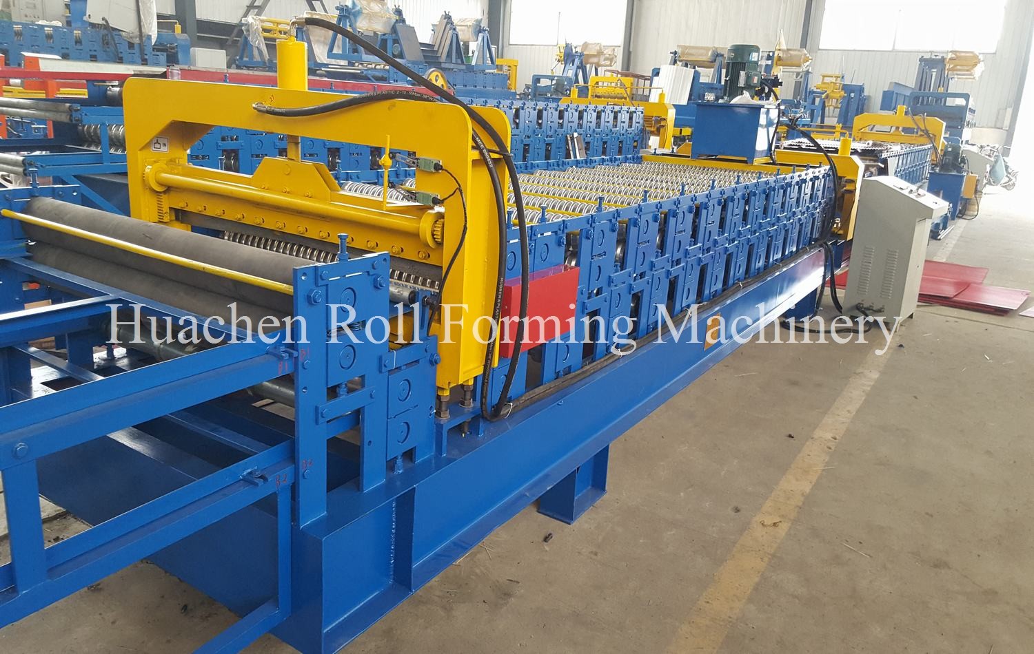High Speed Double Layer Roll Forming Machine Panasonic PLC Control System