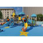 Eco Friendly 114MM Pipe Kids Backyard Slide With SS304 Screws